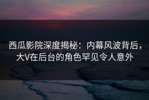 西瓜影院深度揭秘：内幕风波背后，大V在后台的角色罕见令人意外