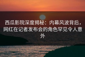 西瓜影院深度揭秘：内幕风波背后，网红在记者发布会的角色罕见令人意外